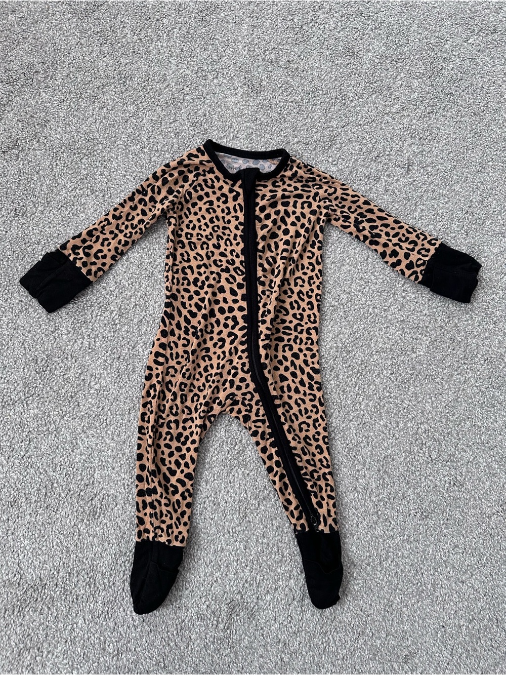 Little Sleepies Leopard Print Zippy